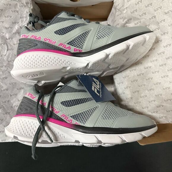 New Fila Memory Cryptonic 9 Pink Grey Running Shoes Sneakers 6.5 - Picture 3 of 6